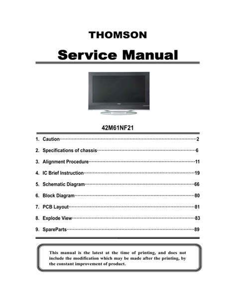 thomson manuals free download.